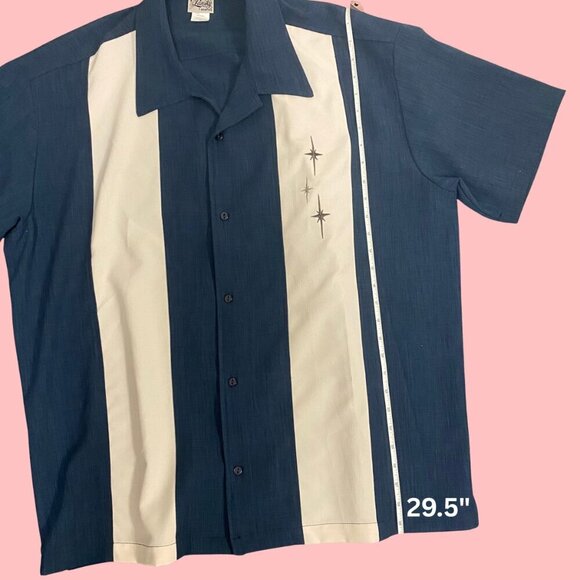 🎸Lansky Bros Memphis Retro Bowling Shirt | Size 2X | Elvis-Style - Picture 3 of 7
